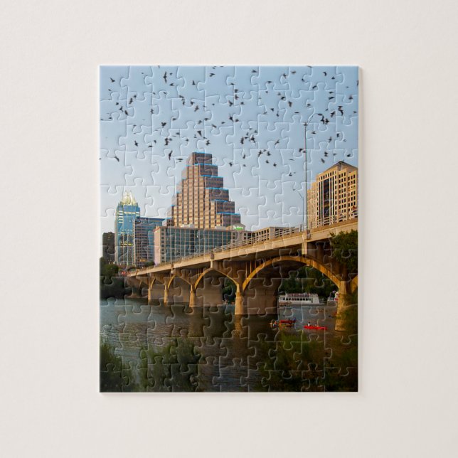 Austin, Texas Congress Bridge Bats Jigsaw Puzzle (Vertical)