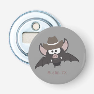 Austin, Texas - Cowboy bat Bottle Opener