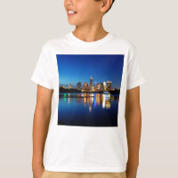 Austin Texas Downtown Night Skyline Ladybird Lake