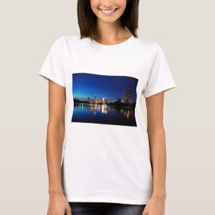 Austin Texas Downtown Night Skyline Ladybird Lake T-Shirt