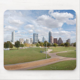 Austin, Texas Downtown Skyline from Butler Park Mouse Pad