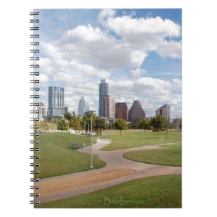 Austin, Texas Downtown Skyline from Butler Park Notebook