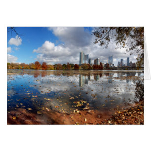 Austin Texas Downtown Skyline from Ladybird Lake