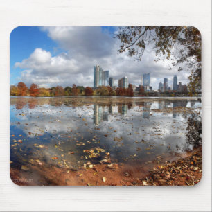 Austin Texas Downtown Skyline from Ladybird Lake Mouse Pad