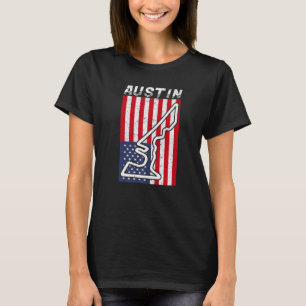 Austin Texas Formula Racing Circuit Open Wheel Car T-Shirt