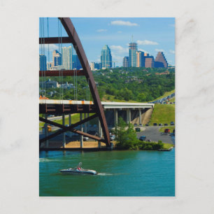 Austin, Texas from 360 Bridge Postcard