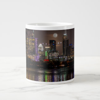 Austin, Texas Full Moon v2 Large Coffee Mug