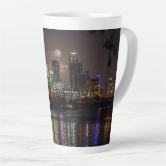 Austin, Texas Full Moon v2 Latte Mug