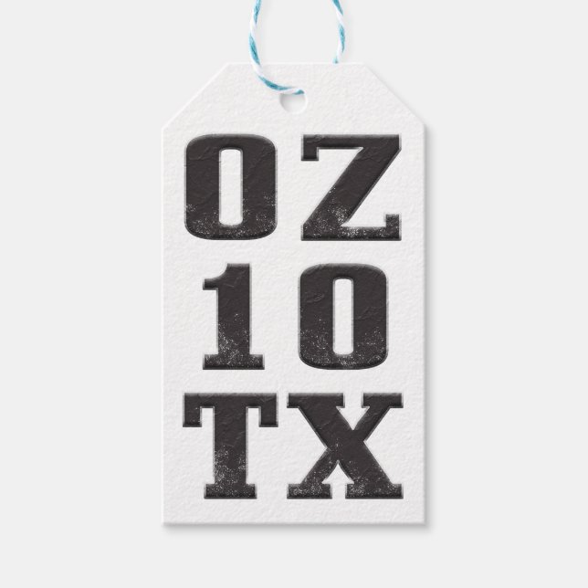 Austin, Texas Gift Tags (Front)