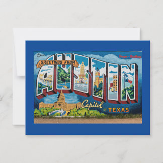 Austin, Texas Greetings Postcard