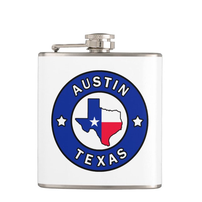Austin Texas Hip Flask (Front)