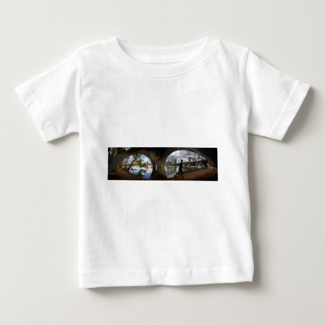 Austin Texas Lady Bird Lake Trail Runner Baby T-Shirt (Front)