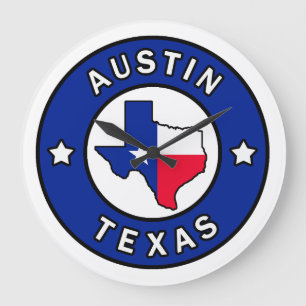 Austin Texas Large Clock