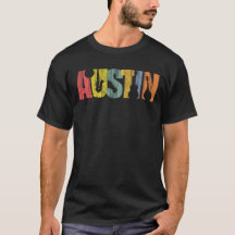 Austin Texas Music Wood Grain Distressed