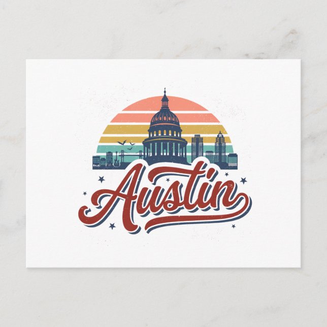 Austin Texas Postcard (Front)