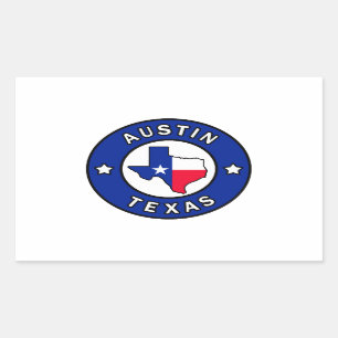 Austin Texas Rectangular Sticker
