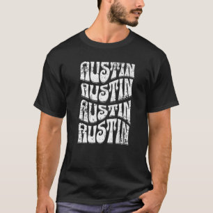 Austin Texas Retro 60s 70s Style Distressed 1 T-Shirt