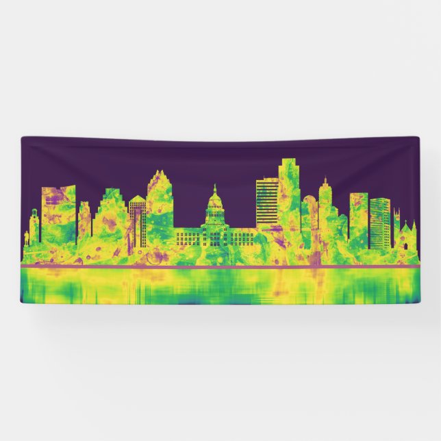 Austin Texas Skyline Banner (Horizontal)