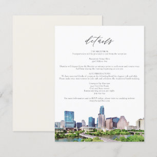 AUSTIN TEXAS Skyline Details Insert Card