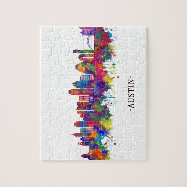 Austin Texas Skyline Jigsaw Puzzle (Vertical)