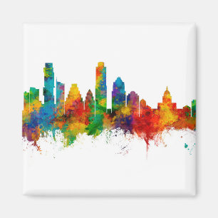 Austin Texas Skyline Magnet