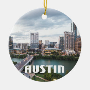 Austin, Texas skyline photo Ceramic Ornament