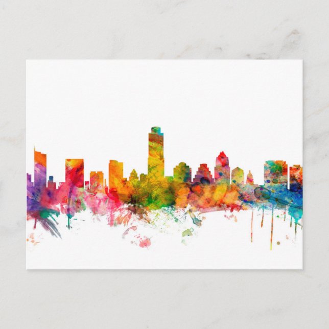 Austin Texas Skyline Postcard (Front)