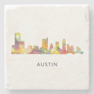 AUSTIN TEXAS SKYLINE WB1 - STONE COASTER