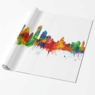 Austin Texas Skyline Wrapping Paper