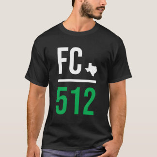 Austin Texas Soccer 512 Futbol Fan Match Day Badge T-Shirt