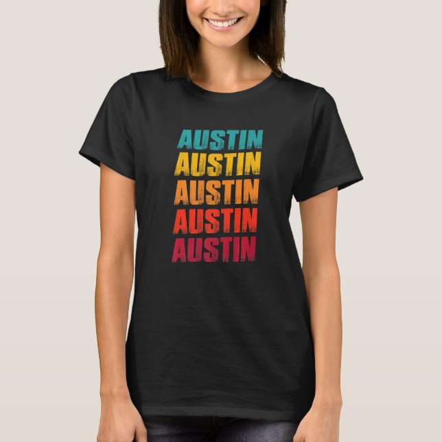 Austin Texas Souvenir  Retro Vintage Austin T-Shirt (Front)