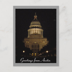 austin texas state capitol postcard