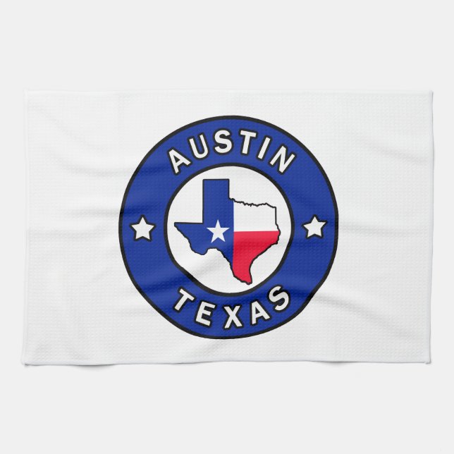 Austin Texas Tea Towel (Horizontal)