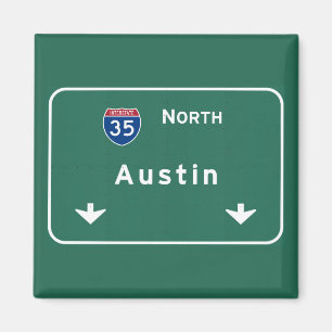 Austin Texas tx Interstate Highway Freeway Road : Magnet