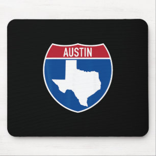 Austin Texas Tx Interstate Highway Vacation Souven Mouse Pad