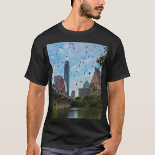 Austin, Texas with Bats Ceramic Ornament T-Shirt
