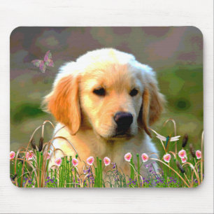 Austin The Golden Labrador Mouse Pad