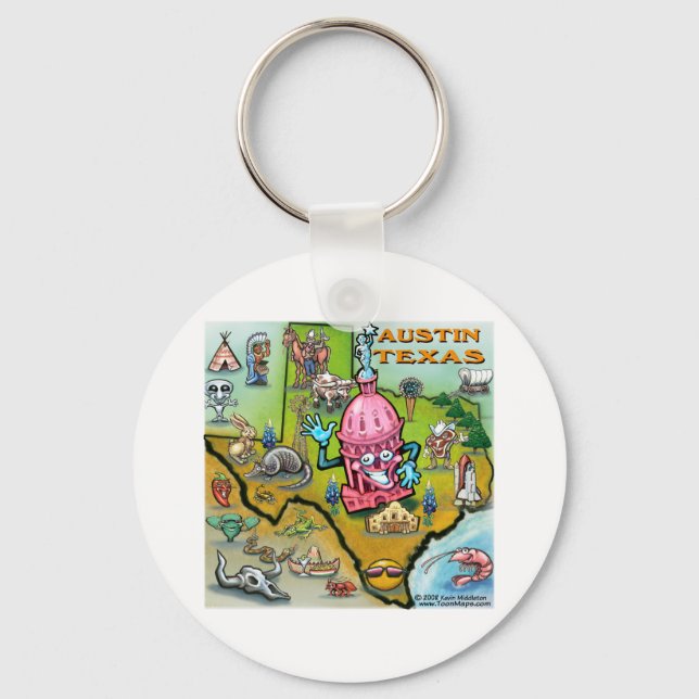 Austin TX Key Ring (Front)