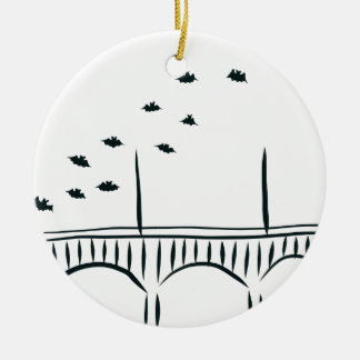 Austin's Congress Bridge Ceramic Ornament