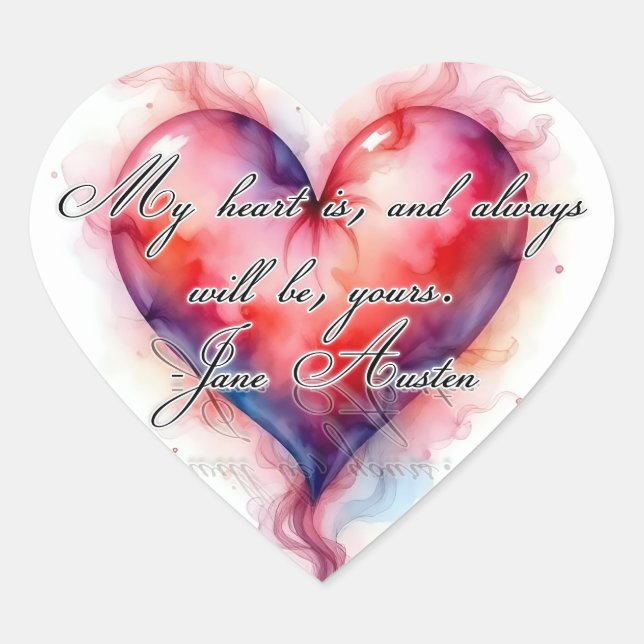 Austin's Heart  Heart Sticker (Front)