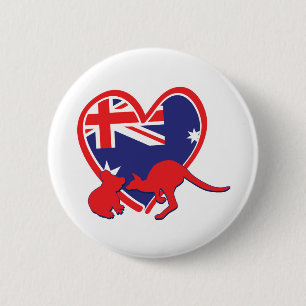 Austrailia-Love-with-Animals 6 Cm Round Badge