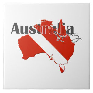 Austrailia Scuba Diving Tile