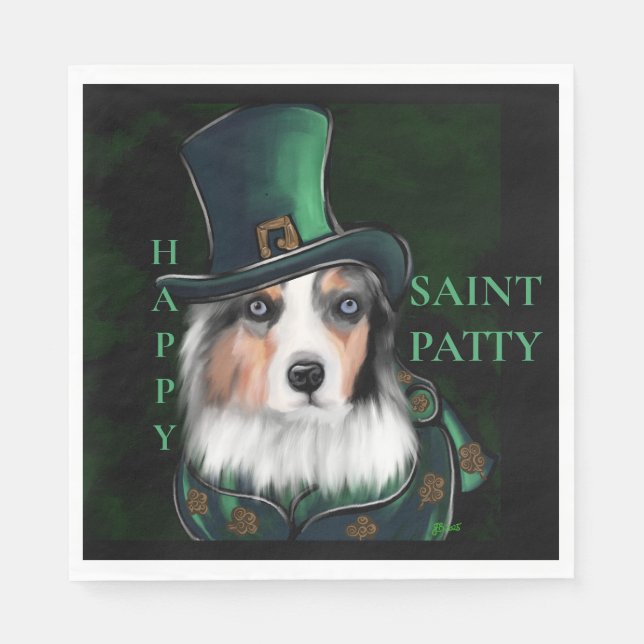 AUSTRALAN SHEPHERD   NAPKIN (Front)