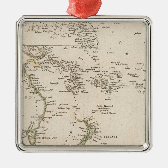 Australia 10 metal tree decoration (Front)