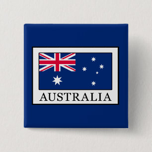 Australia 15 Cm Square Badge