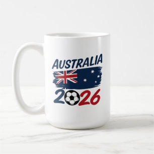 Australia 2026 Soccer Fan Design Flag Colors Coffee Mug