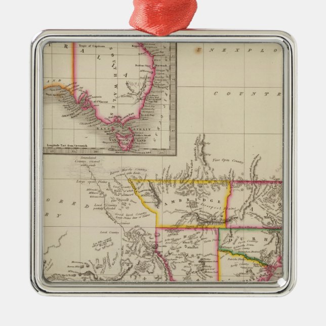 Australia 2 metal ornament (Front)