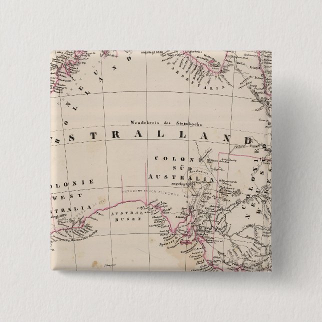 Australia 3 15 cm square badge (Front)