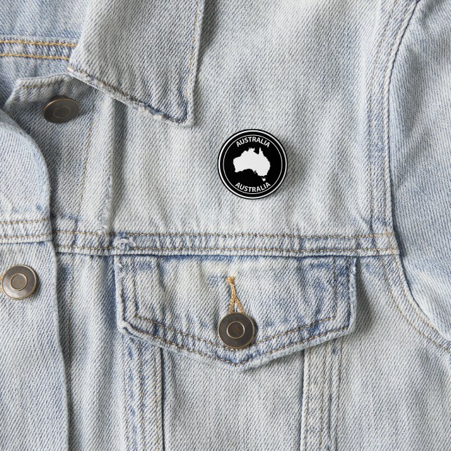 Australia 3 Cm Round Badge (In Situ)