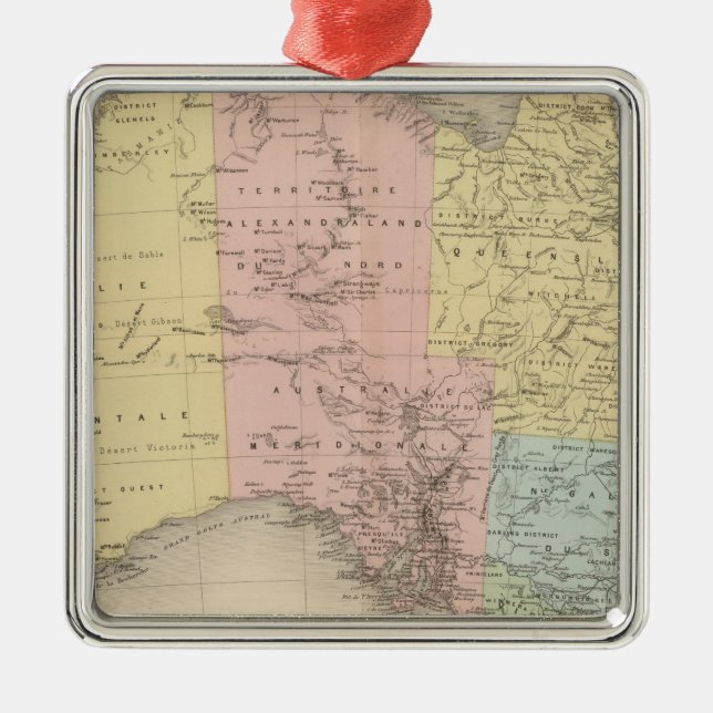 Australia 3 metal tree decoration (Front)
